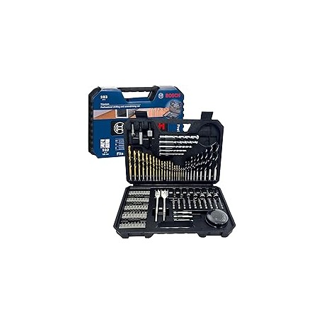 Bosch Set de Puntas y Brocas en Titanio Bosch 103 unidades