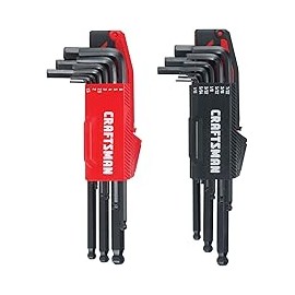 CRAFTSMAN Juego de llaves hexagonales, juego métrico/SAE, 20 piezas (CMHT26020)