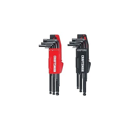 CRAFTSMAN Juego de llaves hexagonales, juego métrico/SAE, 20 piezas (CMHT26020)