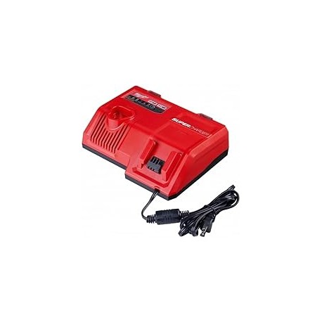 Milwaukee 48-59-1812 M12 o M18 cargador de batería de iones de litio de 18 V y 12 V con indicador de combustible integrado