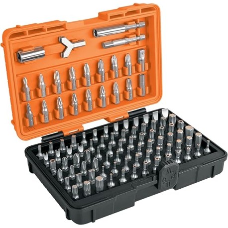Truper PUN-100, Juego de 100 puntas, largo 1" con estuche