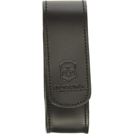 Victorinox Funda de Piel, 120 mm, Negra