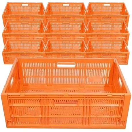 Caja Seguridad en el Transporte, MechaBox21, MXHXH-006, 10 Pzas, 21kg, 40x60x21cm, Apilable y Colapsable, Polietileno, Color Na