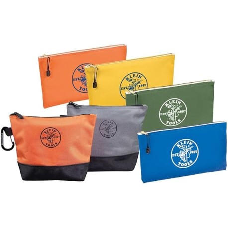 Klein Tools 80056 Kit de almacenamiento de bolsas de herramientas con cierre bolsa de herramientas de pie y bolsa de herramient
