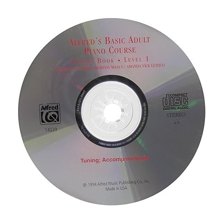Alfred's Basic Adult Piano Course Lesson Book, Level 1: Tuning: Accompaniments