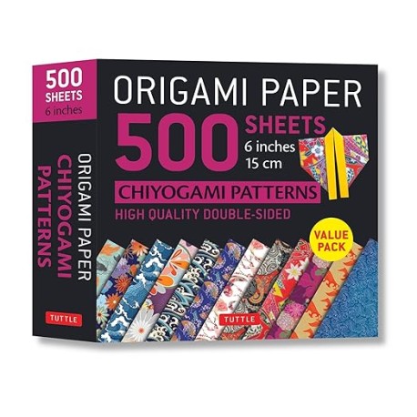 Origami Paper 500 sheets Chiyogami Patterns 6" 15cm: Tuttle Origami Paper: Double-Sided Origami Sheets Printed with 12 Differen