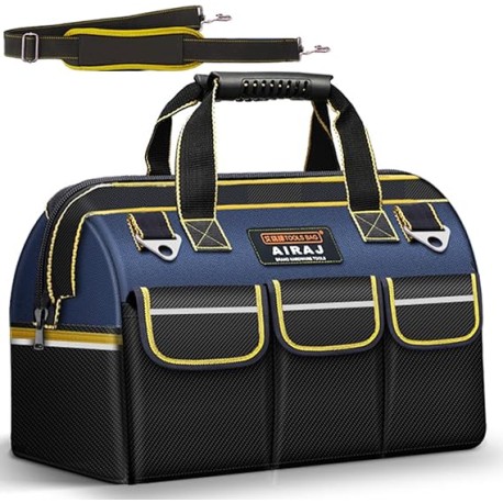 Bolsa de Herramientas,Bolsa para Herramientas de Trabajo de 17 Pulgadas para Hombres Resistente,Bolsa de Trabajo Multiusos Para