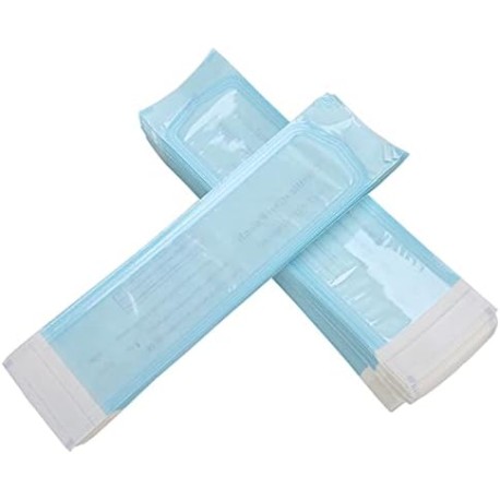 200 Unids/caja Bolsa de Autoclave de Esterilización, Bolsa de Esterilización Desechable Bolsa Autosellante Sellada para Equipos