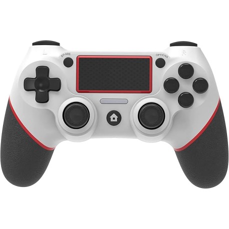 Mando inalámbrico PS4 para PS4/PS4 Slim/PS4 Pro/PC con cable de carga USB con doble vibración, panel táctil con clic, función d