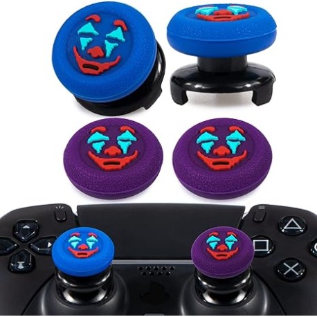 Playrealm FPS Extensor de Barra de Pulgar y Textura de Goma de Silicona Cubierta de Agarre de 4 Juegos para PS5 Dualsenese y PS