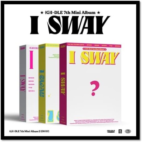 (G) I-DLE I SWAY 7º álbum (juego estándar de 3 ver + póster)