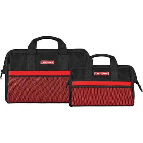 CRAFTSMAN CMST513518 - Bolsa de herramientas con cierre de 13 y 18 pulgadas, color negro