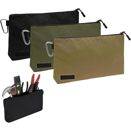 TOCOZOC Bolsa de Herramientas Pequeña,Bolsa Herramientas con Cierre, Rugged Everyday Carry Organizer for Pens, Tools, & More…