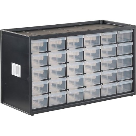Craftsman - Organizador de almacenamiento, sistema modular de almacenamiento de 30 cajones pequeños, fácil de apilar (CMST40730