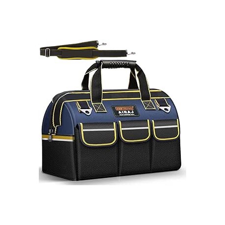 Bolsa de Herramientas,Bolsa para Herramientas de Trabajo de 17 Pulgadas para Hombres Resistente,Bolsa de Trabajo Multiusos Para