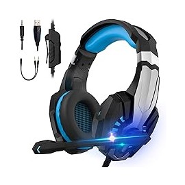 TXG Auriculares para Juegos, Auriculares para Juegos con Aislamiento de Ruido con Cable, Auriculares Gamer con Microfono, Audif