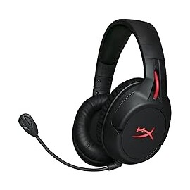 HyperX Cloud Flight - Audífonos para gaming inalámbricos, Batería de larga duración, Micrófono desmontable con cancelación de r