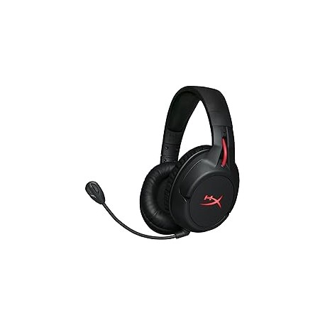 HyperX Cloud Flight - Audífonos para gaming inalámbricos, Batería de larga duración, Micrófono desmontable con cancelación de r