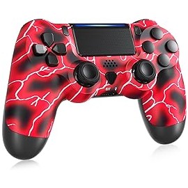 SHINXIN Wireless PS4 Controller, PS4 Controller with Dual Vibration/6-Axis Motion Sensor/Speaker/Audio Jack/Touch Pad/Share But