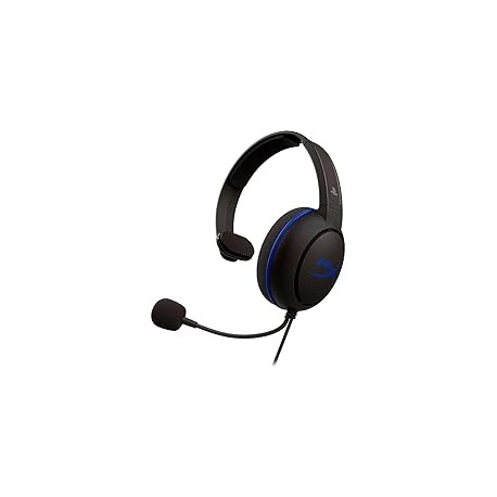 HyperX Cloud Chat Headset – Audífonos para chat con licencia oficial PS4, Monoaural, Comunicación nítida para chat, Diseño livi