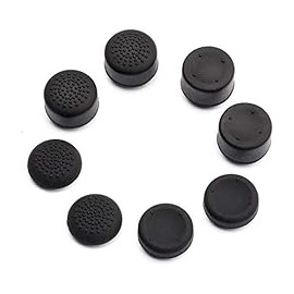 PS4 / Xbox One Gomitas Grips Texturizadas Profesionales 8 Unidades Compatible PS3, PS4, Xbox 360, Xbox One, Xbox One S (Negras)