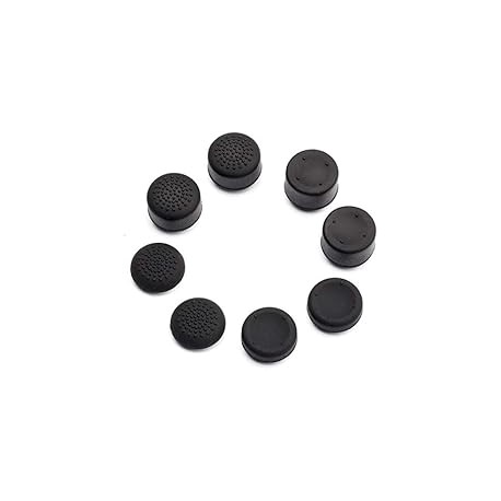 PS4 / Xbox One Gomitas Grips Texturizadas Profesionales 8 Unidades Compatible PS3, PS4, Xbox 360, Xbox One, Xbox One S (Negras)