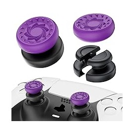 PlayRealm - Extensor de Palanca de Pulgar sin caída y Cubierta de Agarre de Silicona, 2 Juegos para Driver PS5 y PS4 (Whirlpool