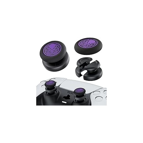 PlayRealm - Extensor de Palanca de Pulgar sin caída y Cubierta de Agarre de Silicona, 2 Juegos para Driver PS5 y PS4 (Cthulhu)