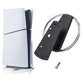 Soporte Vertical Compatible con PS5 / PS5 Slim, Base Antideslizante de Repuesto para Consola Playstation 5 con Tornillo, Diseño