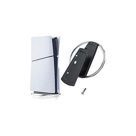 Soporte Vertical Compatible con PS5 / PS5 Slim, Base Antideslizante de Repuesto para Consola Playstation 5 con Tornillo, Diseño