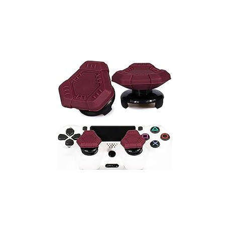 Playrealm FPS Extensor de Palanca de Pulgar y Textura de Goma de Silicona Cubierta de Agarre 2 Juegos para PS5 Dualsenese y PS4