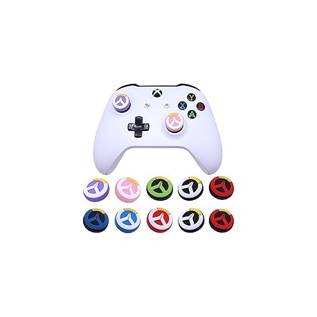 HAKUKU 10 Piezas Thumb Grip Stick Cover Controles inalámbricos de Silicona analógica Gomitas Texturizadas, Mango de Silicona An