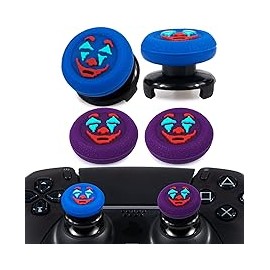 Playrealm FPS Extensor de Barra de Pulgar y Textura de Goma de Silicona Cubierta de Agarre de 4 Juegos para PS5 Dualsenese y PS