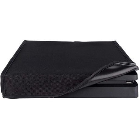 eXtremeRate Prueba del Polvo para PS4 Funda contra Polvo Protectora Horizontal Diseño de Doble Capa Forro Corte preciso para Pu