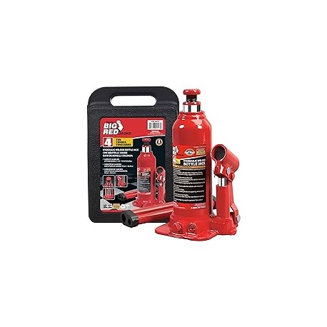 BIG RED Torin T90413 - Gato de Botella hidráulica con Estuche de Transporte, Capacidad de 4 toneladas (8 Libras)